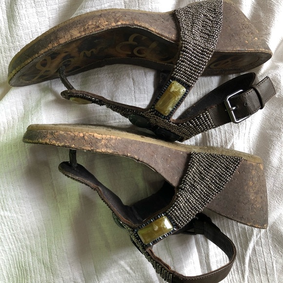 Sam Edelman beaded pewter wedge - Picture 6 of 8